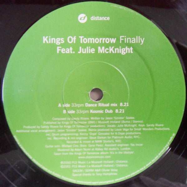 Kings Of Tomorrow ~ Finally (Louie Vega Remixes) (Vinyl) - Djungel & Jazz