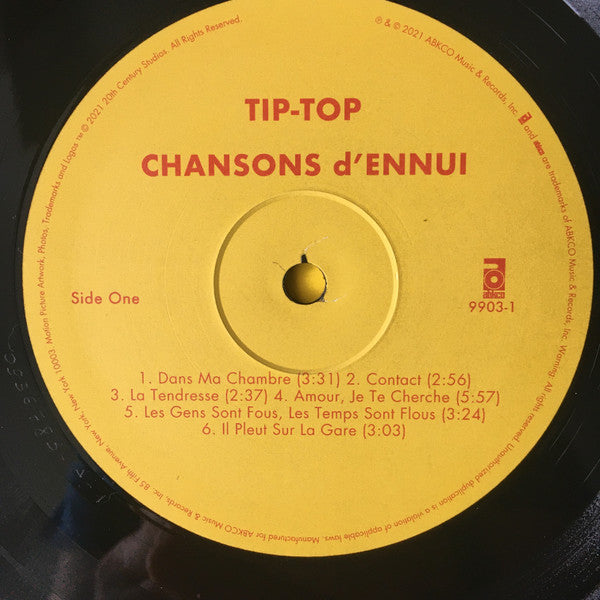 Tip-Top (3) : Chansons D'Ennui (LP, Album)