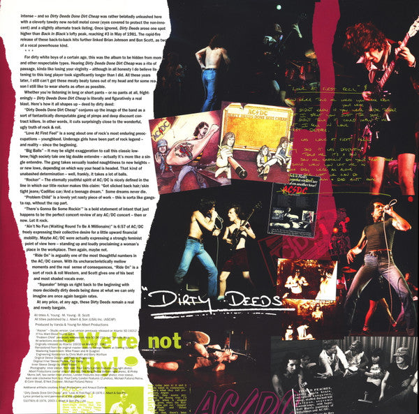 AC/DC ~ Dirty Deeds Done Dirt Cheap (Vinyl) - Djungel & Jazz