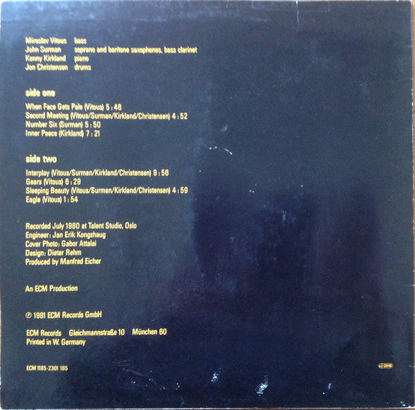 Miroslav Vitous Group ~ Miroslav Vitous Group (Vinyl) - Djungel & Jazz