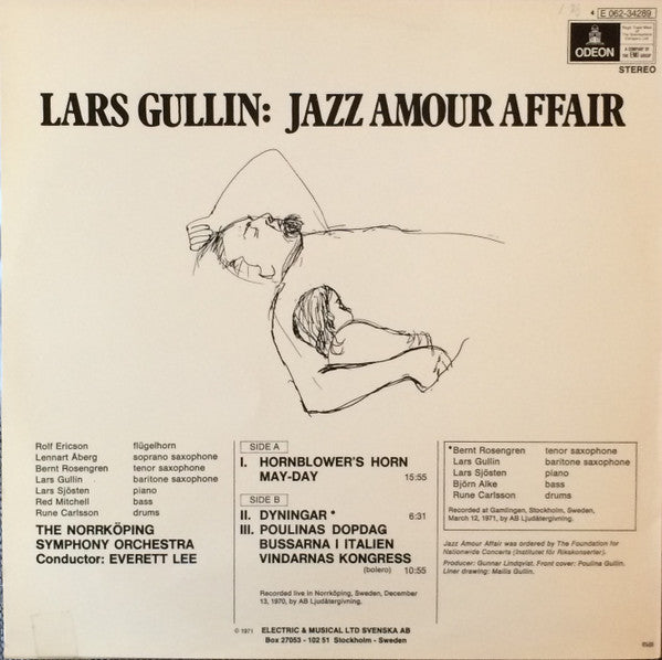 Lars Gullin ~ Jazz Amour Affair (Vinyl) - Djungel & Jazz