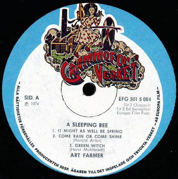 Art Farmer ~ A Sleeping Bee (Vinyl) - Djungel & Jazz