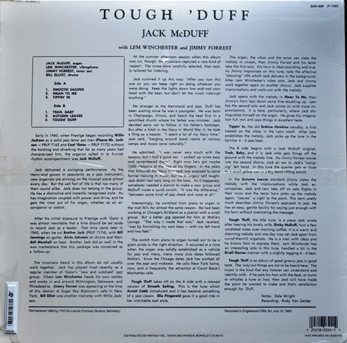 Brother Jack McDuff With Jimmy Forrest ~ Tough 'Duff (Vinyl) - Djungel & Jazz