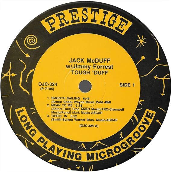Brother Jack McDuff With Jimmy Forrest ~ Tough 'Duff (Vinyl) - Djungel & Jazz