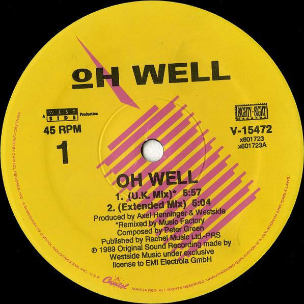 Oh Well ~ Oh Well (Vinyl) - Djungel & Jazz