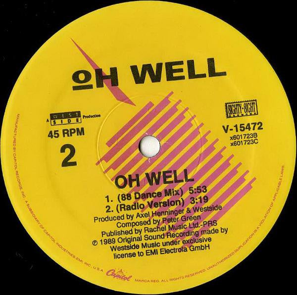 Oh Well ~ Oh Well (Vinyl) - Djungel & Jazz