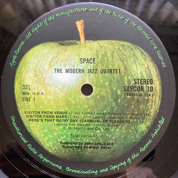 The Modern Jazz Quartet ~ Space (Vinyl) - Djungel & Jazz