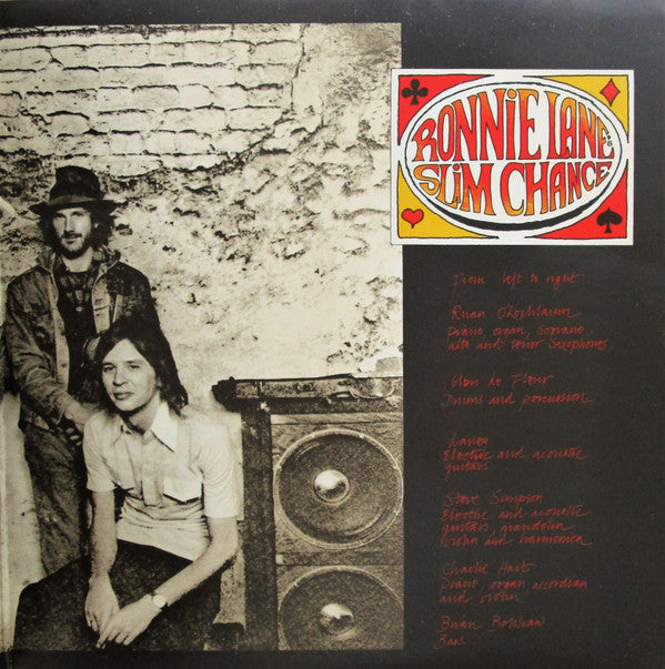 Vinylskiva : Ronnie Lane - Ronnie Lane's Slim Chance
