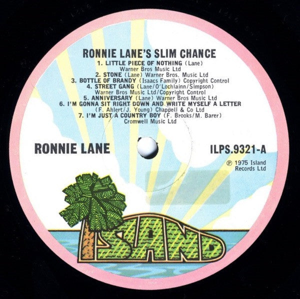 Ronnie Lane : Ronnie Lane's Slim Chance (LP, Album, Gat)