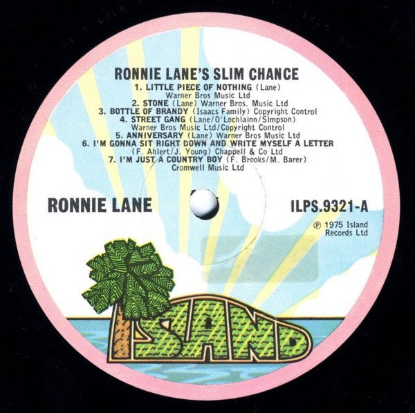 Ronnie Lane ~ Ronnie Lane's Slim Chance (Vinyl) - Djungel & Jazz