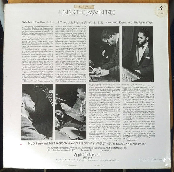 The Modern Jazz Quartet ~ Under The Jasmin Tree (Vinyl) - Djungel & Jazz