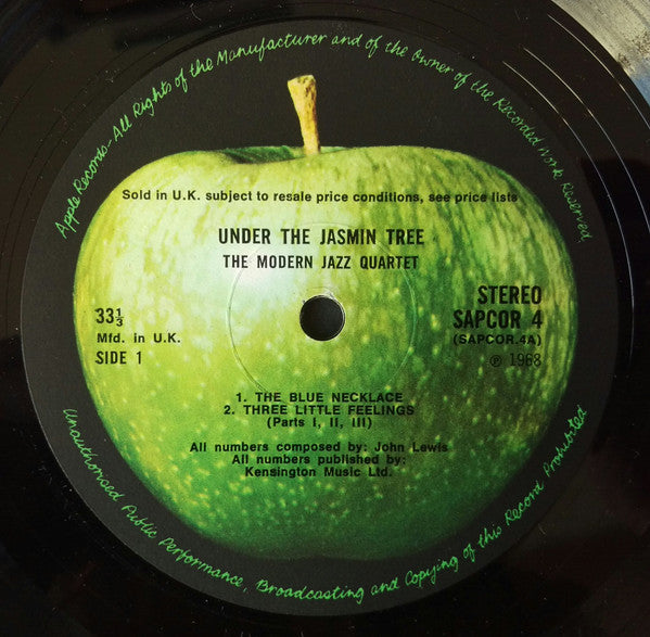 The Modern Jazz Quartet ~ Under The Jasmin Tree (Vinyl) - Djungel & Jazz