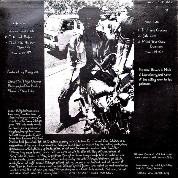 Dillinger : Talkin' Blues (LP, Album)