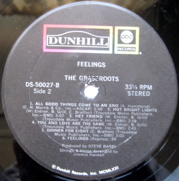 The Grassroots ~ Feelings (Vinyl) - Djungel & Jazz