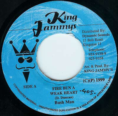 Bushman (3) : Fire Bun A Weak Heart (7")