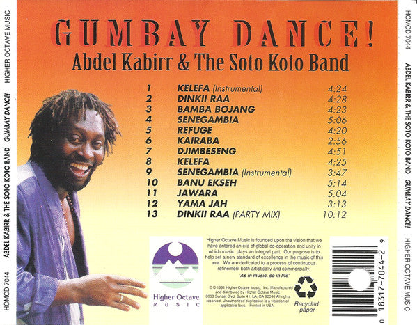 Abdel Kabirr & The Soto Koto Band ~ Gumbay Dance! (Vinyl) - Djungel & Jazz