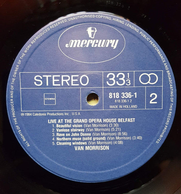 Van Morrison ~ Live At The Grand Opera House Belfast (Vinyl) - Djungel & Jazz