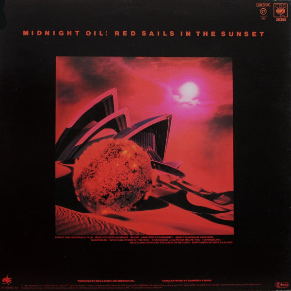 Midnight Oil ~ Red Sails In The Sunset (Vinyl) - Djungel & Jazz