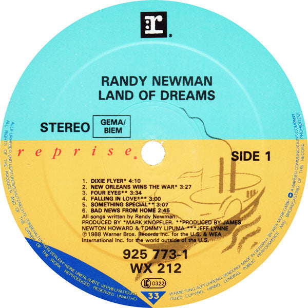 Randy Newman ~ Land Of Dreams (Vinyl) - Djungel & Jazz