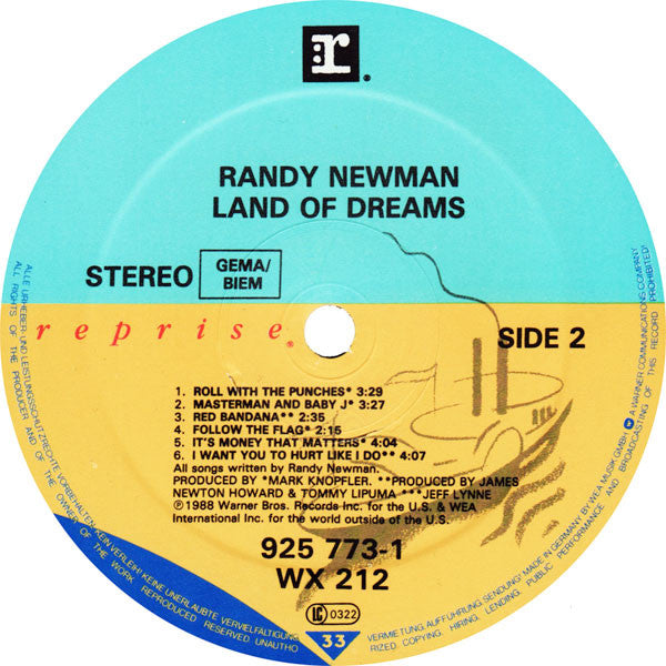 Randy Newman ~ Land Of Dreams (Vinyl) - Djungel & Jazz