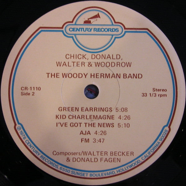 The Woody Herman Band ~ Chick, Donald, Walter & Woodrow (Vinyl) - Djungel & Jazz