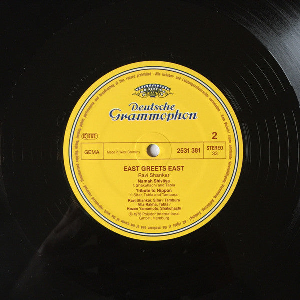 Ravi Shankar : East Greets East (LP, Album, RE)