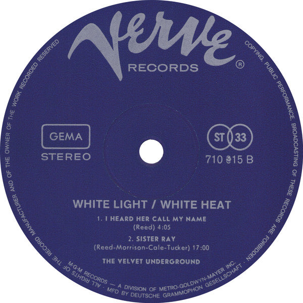 The Velvet Underground ~ White Light/White Heat (Vinyl) - Djungel & Jazz