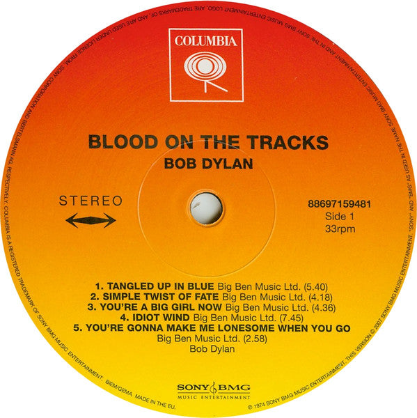 Bob Dylan ~ Blood On The Tracks (Vinyl) - Djungel & Jazz