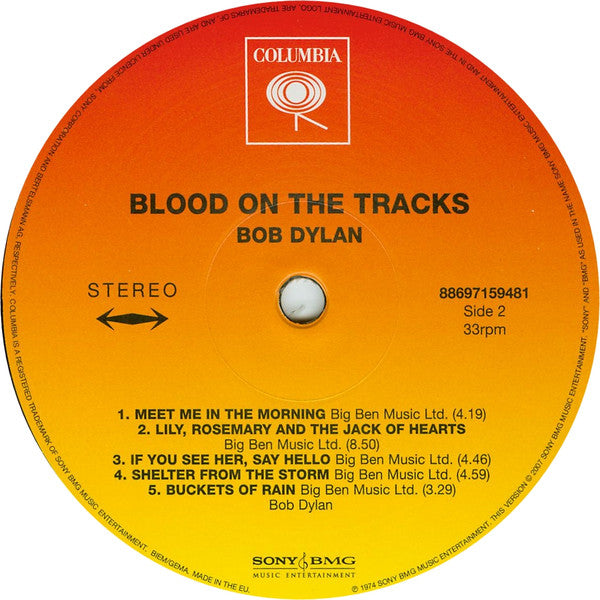 Bob Dylan ~ Blood On The Tracks (Vinyl) - Djungel & Jazz