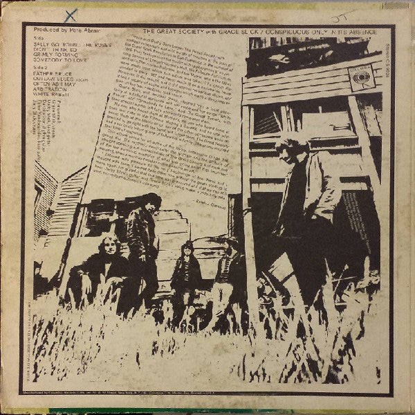 The Great Society With Grace Slick ~ Conspicuous Only In Its Absence (Vinyl) - Djungel & Jazz