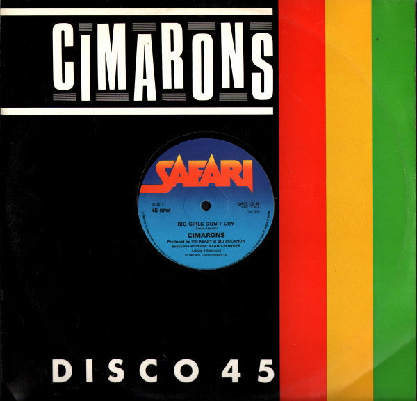 Cimarons* : Big Girls Don't Cry (12")