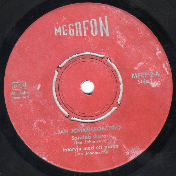 Jan Johanssons Trio : Mäster Johansgatan 12 (7", EP)
