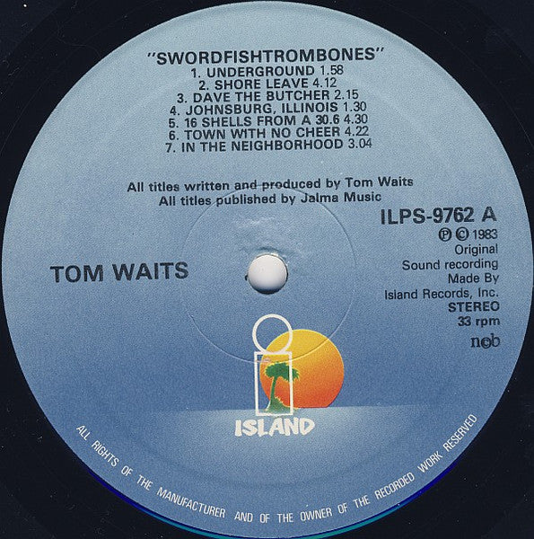 Tom Waits ~ Swordfishtrombones (Vinyl) - Djungel & Jazz