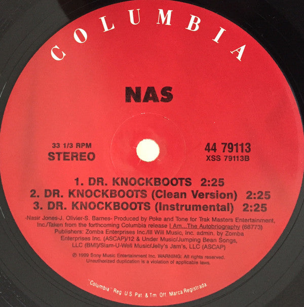 Nas ~ Nas Is Like / Dr. Knockboots (Vinyl) - Djungel & Jazz