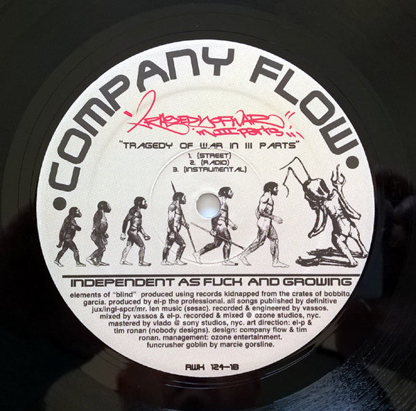 Company Flow ~ Blind B/W Tragedy Of War In III Parts / 8 Steps (Lost Mix) (Vinyl) - Djungel & Jazz