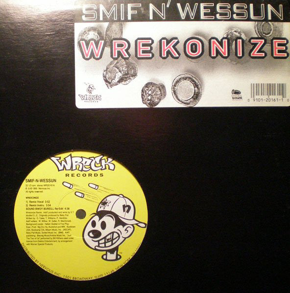 Smif-N-Wessun ~ Wrekonize / Sound Bwoy Bureill (Remixes) (Vinyl) - Djungel & Jazz