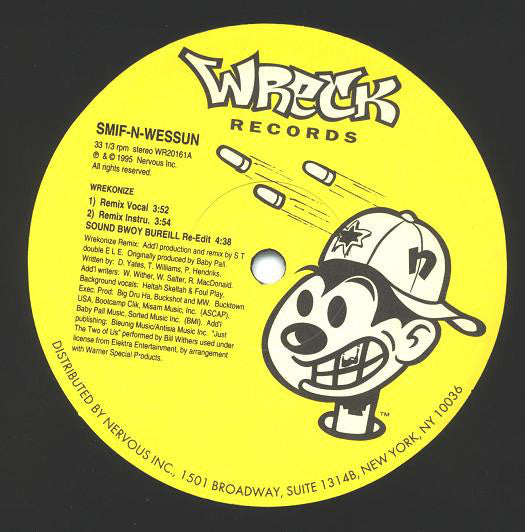 Smif-N-Wessun ~ Wrekonize / Sound Bwoy Bureill (Remixes) (Vinyl) - Djungel & Jazz