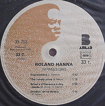 Roland Hanna ~ Impressions (Vinyl) - Djungel & Jazz