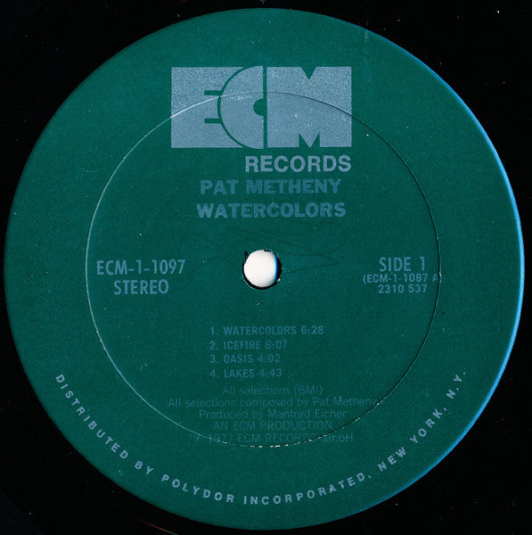 Pat Metheny ~ Watercolors (Vinyl) - Djungel & Jazz