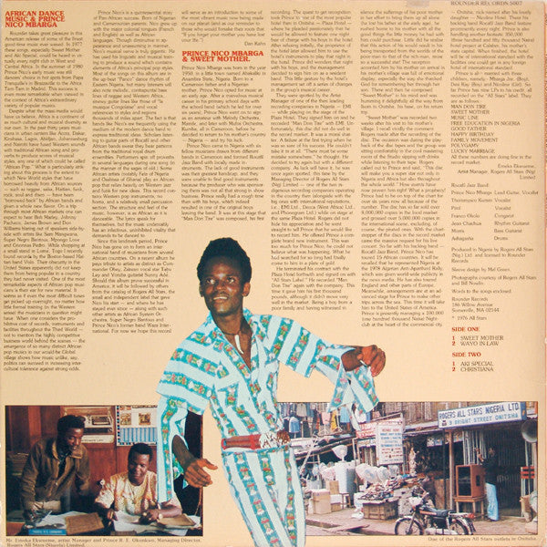 Prince Nico Mbarga And Rocafil Jazz : Sweet Mother (LP, Album, RE)