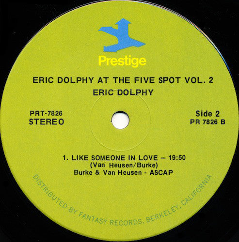 Eric Dolphy ~ At The Five Spot Volume 2 (Vinyl) - Djungel & Jazz