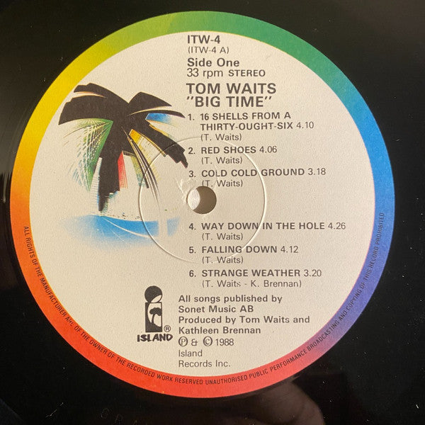 Tom Waits : Big Time (LP, Album)
