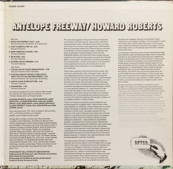 Howard Roberts : Antelope Freeway (LP, Album)