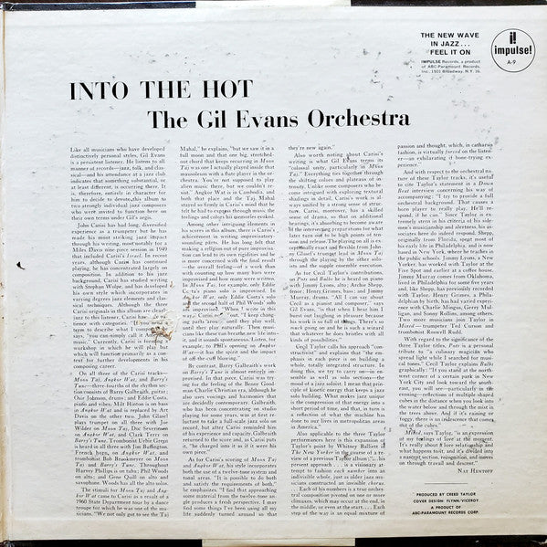 Gil Evans And His Orchestra ~ Into The Hot (Vinyl) - Djungel & Jazz