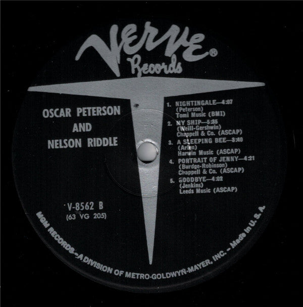 Oscar Peterson And Nelson Riddle : Oscar Peterson And Nelson Riddle (LP, Mono)