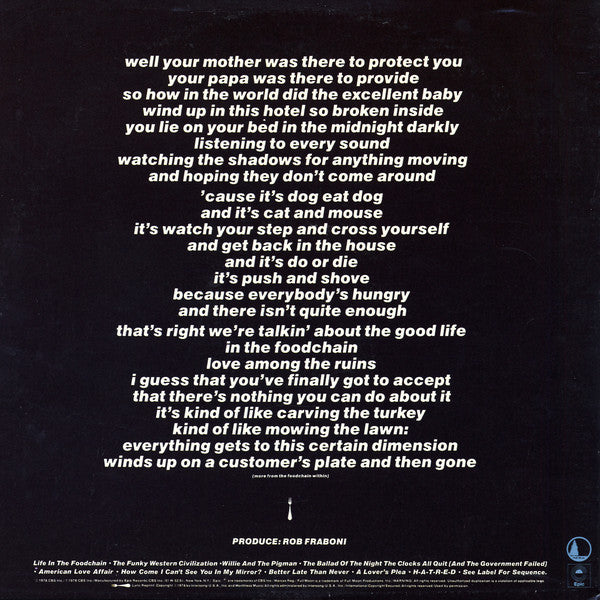 Tonio K. ~ Life In The Foodchain (Vinyl) - Djungel & Jazz