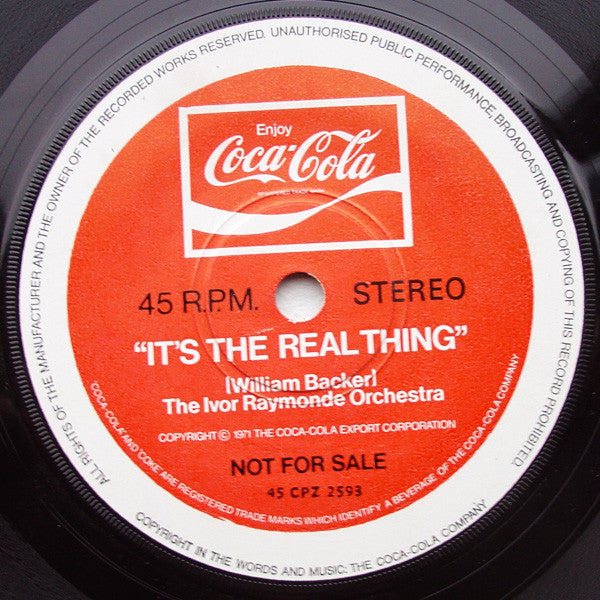 The New Seekers / The Ivor Raymonde Orchestra ~ Buy The World A Coke / It&#039;s The Real Thing (Vinyl) - Djungel & Jazz