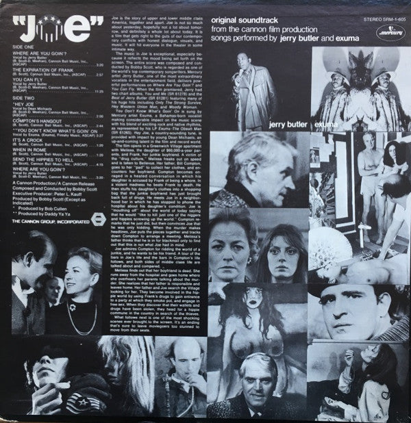 Jerry Butler And Exuma : Joe Original Soundtrack (LP, Album)