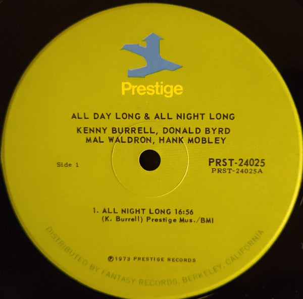 Kenny Burrell ~ All Day Long & All Night Long (Vinyl) - Djungel & Jazz