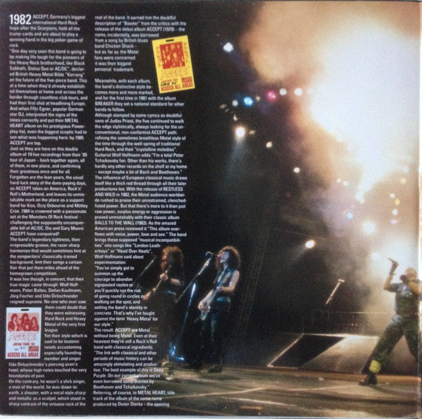 Accept : Staying A Life (2xLP, Album, Gat)